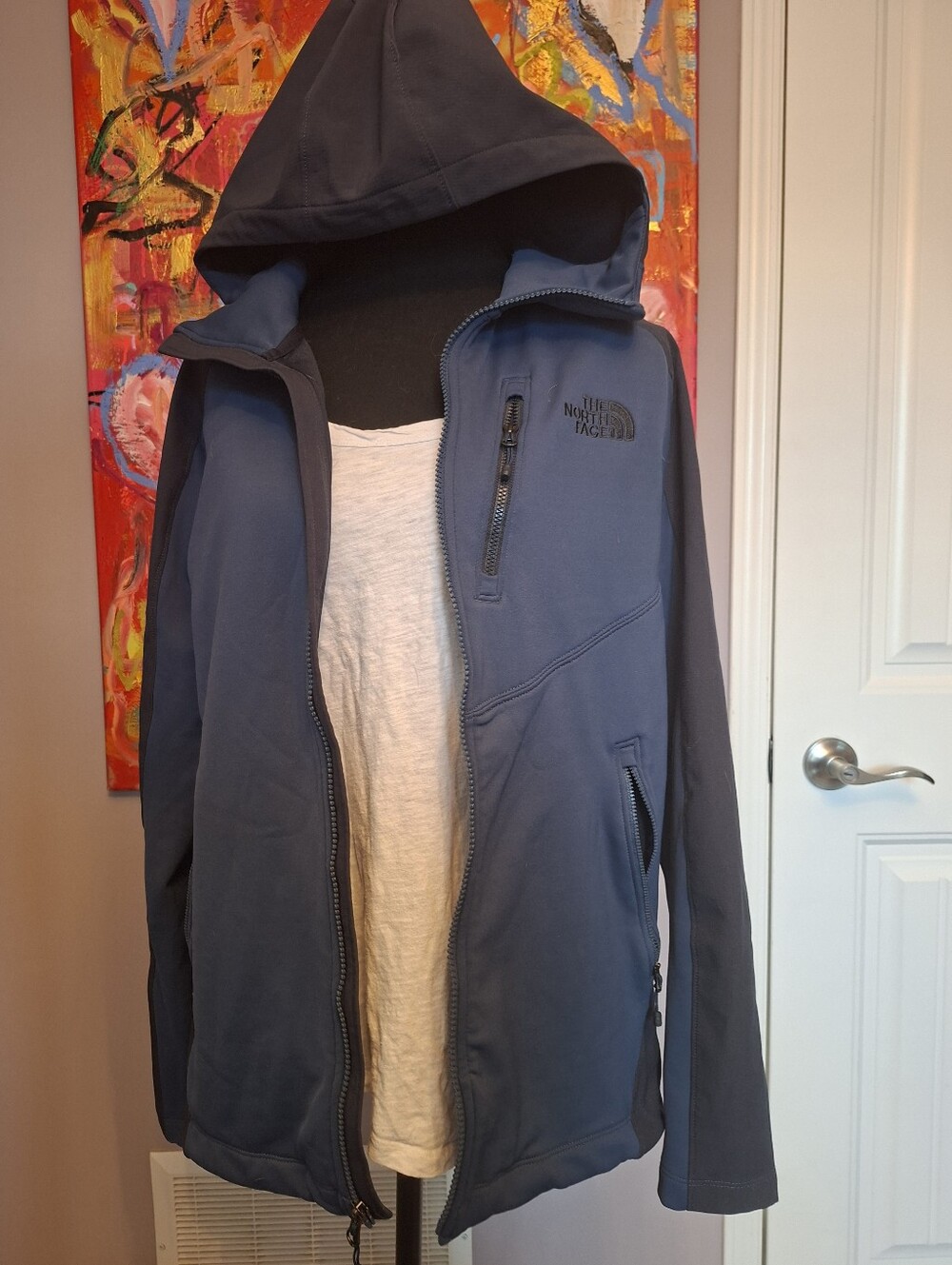 The North Face Men’s Hooded Softshell Jacket - Navy Blue